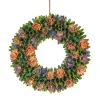Flower Wreaths-National Tree Company 18" Spring Pastels Floral Wreath