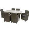 Patio Sets-National Tree Company Antrim Collection 7-Piece All-Weather Wicker Finish Dining Set