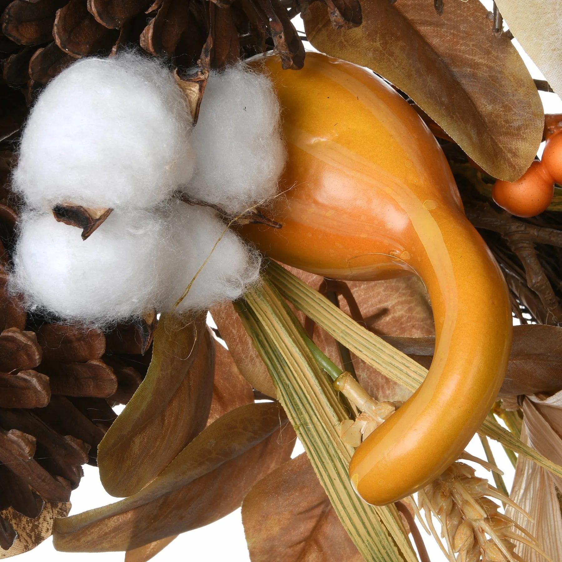 Harvest Accessories-National Tree Company Artificial Autumn Door Decoration, Decorated With Pine Cones, Pumpkins, Gourds, Assorted Leaves, Autumn Collection, 36 Inches