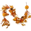 Harvest Garland-National Tree Company Artificial Autumn Garland, Made With Pumpkins, Pinecones, Berry Clusters, Maple Leaves, Autumn Collection, 6 Ft
