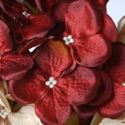 Harvest Wreath-National Tree Company Artificial Autumn Wreath, Decorated With Pinecones, Berry Clusters, Hydrangeas, Leafy Branches, Autumn Collection, 24 In