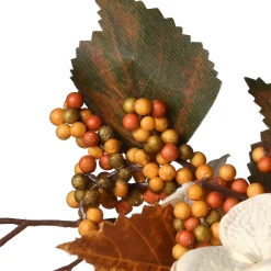 Harvest Wreath-National Tree Company Artificial Autumn Wreath, Decorated With Pinecones, Berry Clusters, Hydrangeas, Leafy Branches, Autumn Collection, 24 In