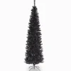 5Ft - 6Ft-National Tree Company Artificial Christmas Tree, Black Tinsel, Includes Stand, 6 Feet