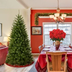 5Ft - 6Ft-National Tree Company Artificial Christmas Tree, Green, North Valley Spruce, Includes Stand, 6.5 Feet