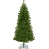 7Ft - 9Ft-National Tree Company Artificial Christmas Tree, Canadian Grande Fir, Green, White Lights, Includes Metal Base, 7.5 Feet