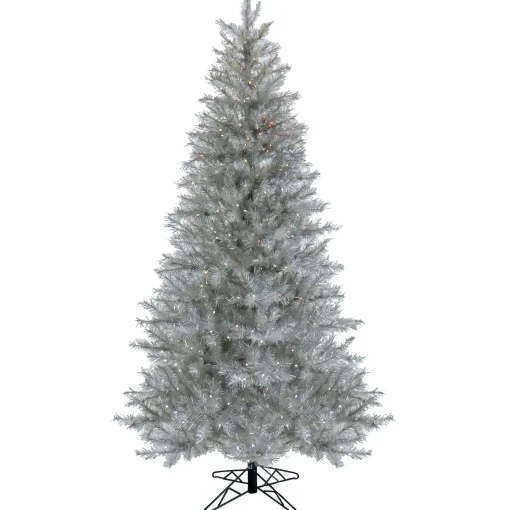 10Ft And Taller-National Tree Company Artificial Crystal Pine Hinged Christmas Tree, Pre-Lit With Dual Colored Led Lights, Plug In, 10 Ft