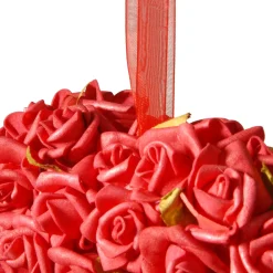 Valentine'S Day Wreath-National Tree Company Artificial Floral Heart, Red, Decorated With Roses, Valentine'S Day Collection, 7 Inches