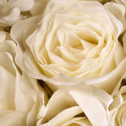 Valentine'S Day Wreath-National Tree Company Artificial Floral Wreath, White, Decorated With Roses And Hydrangea Blooms, Valentine'S Day Collection, 18 Inches