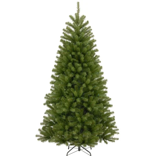 7Ft - 9Ft-National Tree Company Artificial Full Christmas Tree, Black, North Valley Spruce, Includes Stand, 7.5 Feet