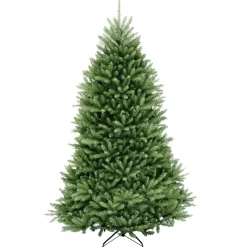 7Ft - 9Ft-National Tree Company Artificial Full Christmas Tree, Green, Dunhill Fir, Includes Stand, 7.5 Feet
