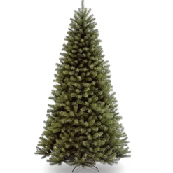 7Ft - 9Ft-National Tree Company Artificial Full Christmas Tree, Green, North Valley Spruce, Includes Stand, 7 Feet