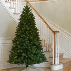 7Ft - 9Ft-National Tree Company Artificial Full Christmas Tree, Green, North Valley Spruce, Includes Stand, 7 Feet