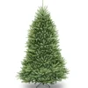 Full-National Tree Company Artificial Full Christmas Tree, Green, Dunhill Fir, Includes Stand, 6.5 Feet