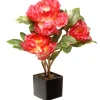 Potted Flower Plants-National Tree Company Artificial Potted Flower, Red Peony, Incudes Black Base, Spring Collection, 15 Inches