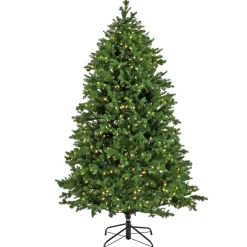 Warm White Led-National Tree Company Artificial Rockport Christmas Tree, Pre-Lit With Powerconnect Warm White Led Lights, Plug In, 6.5 Ft