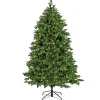 Full-National Tree Company Artificial Rockport Christmas Tree, Pre-Lit With Powerconnect Warm White Led Lights, Plug In, 7.5 Ft