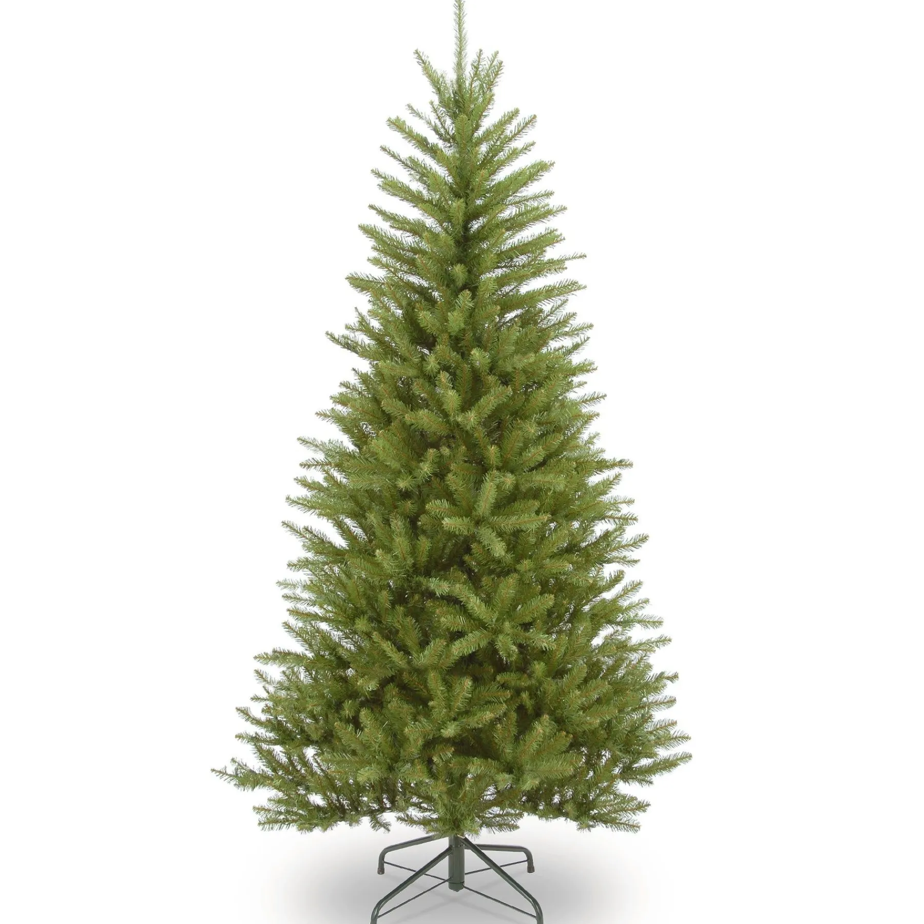 5Ft - 6Ft-National Tree Company Artificial Slim Christmas Tree, Green, Dunhill Fir, Includes Stand, 6.5 Feet