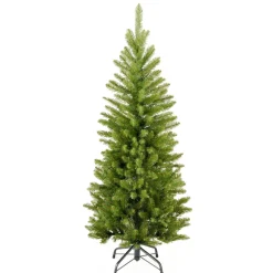 Unlit-National Tree Company Artificial Slim Christmas Tree, Green, Kingswood Fir, Includes Stand, 4 Feet