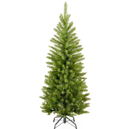 Unlit-National Tree Company Artificial Slim Christmas Tree, Green, Kingswood Fir, Includes Stand, 4 Feet