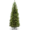 5Ft - 6Ft-National Tree Company Artificial Slim Christmas Tree, Green, Kingswood Fir, Includes Stand, 6 Feet