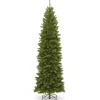 National Tree Company Slim^Artificial Slim Christmas Tree, Green, North Valley Spruce, Includes Stand, 9 Feet