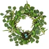 Easter Wreath-National Tree Company Artificial Spring Wreath, Woven Branch Base, Decorated With Spring Blooms, Berries, Bird'S Nest With Pastel Eggs, Spring Collection, 20 Inches