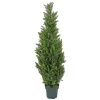 Topiaries / Shurbs-National Tree Company Artificial Tree Decoration, Cedar, Includes Green Pot Base, Spring Collection, 50 Inches
