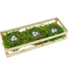 Easter Table Decor-National Tree Company Artificial Triple Nest Table Decoration, Wooden Centerpiece, Includes 3 Bird'S Nests With Pastel Eggs, Easter Collection, 17 Inches