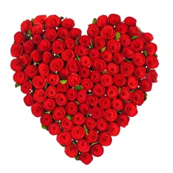 Valentine'S Day Wreath-National Tree Company Artificial Valentine'S Heart, Decorated With Red Roses, Valentine'S Day Collection, 17 Inches