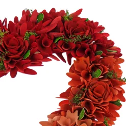 Valentine'S Day Wreath-National Tree Company Artificial Valentine'S Ombre Floral Heart Wreath, Decorated With Red, Pink And White Roses, Valentine'S Day Collection, 22 Inches