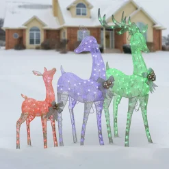 Christmas Outdoor Accessories-National Tree Company Deer Family Assortment