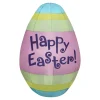 Easter Inflatables-National Tree Company Easter Egg Inflatable Decoration, Pink, Easter Collection, 66 Inches