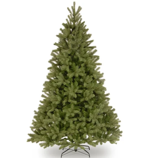 National Tree Company Full^Feel Real' Artificial Full Downswept Christmas Tree, Green, Douglas Fir, Includes Stand, 7.5 Feet