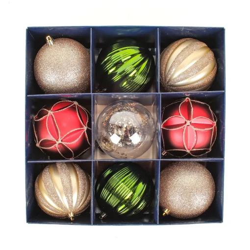 Christmas Ornament-National Tree Company First Traditions - 13" Gold Xmas Ball Decor Set