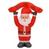Christmas Inflatable-National Tree Company First Traditions - 7' Red Inflatable Blow Up Santa