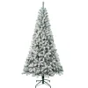 Full-National Tree Company First Traditions 7.5 Ft. Acacia Flocked Tree