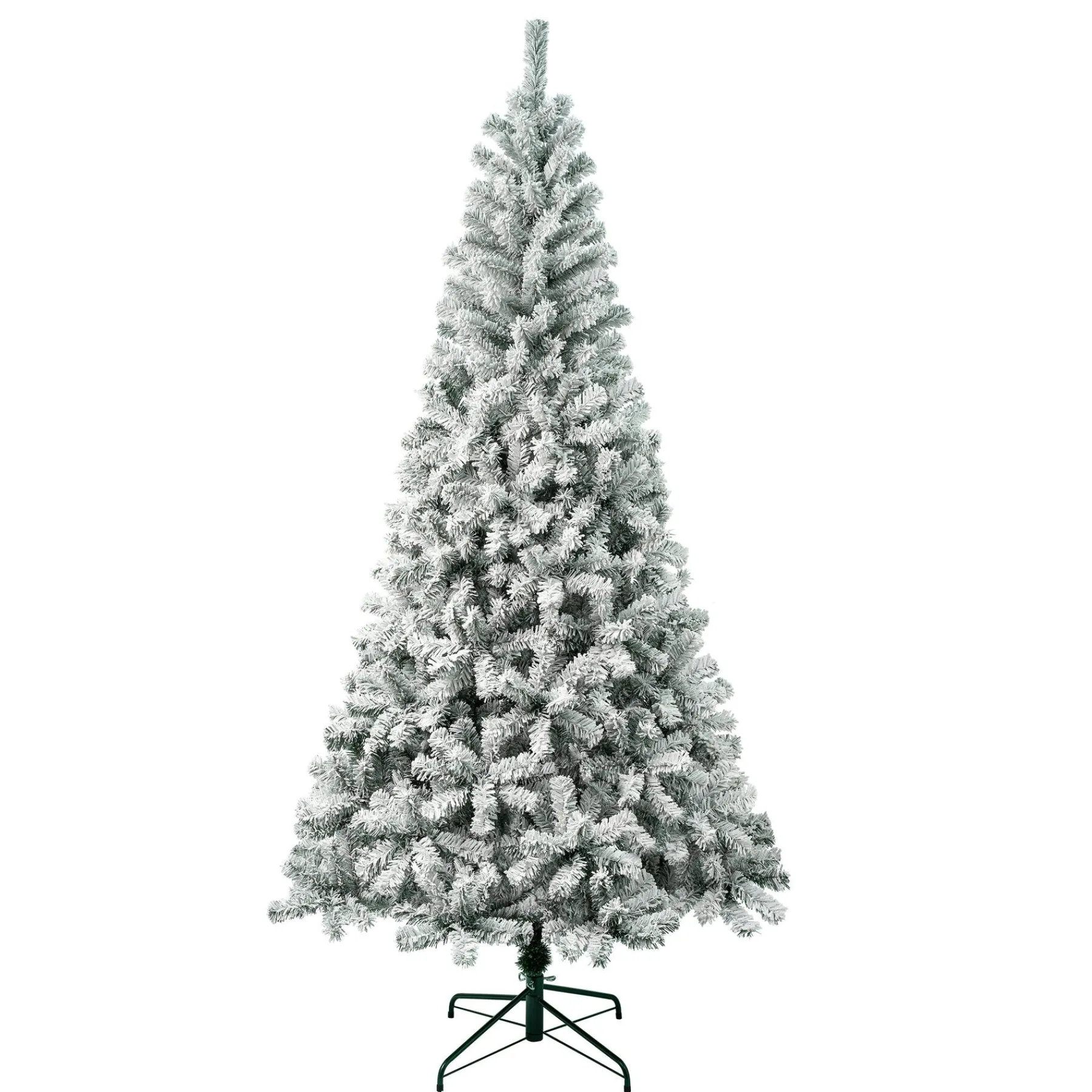 Full-National Tree Company First Traditions 7.5 Ft. Acacia Flocked Tree