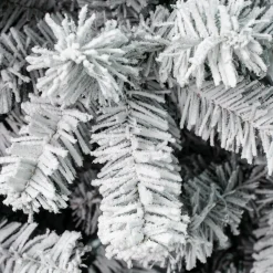 Full-National Tree Company First Traditions 7.5 Ft. Acacia Flocked Tree