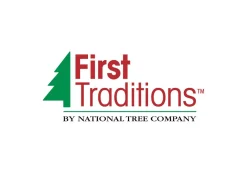 Christmas Inflatable-National Tree Company First Traditions 6 Ft. Inflatable Santa Riding Polar Bear