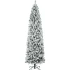 Unlit-National Tree Company First Traditions Acacia Flocked Tree Slim Christmas Tree, 9 Ft