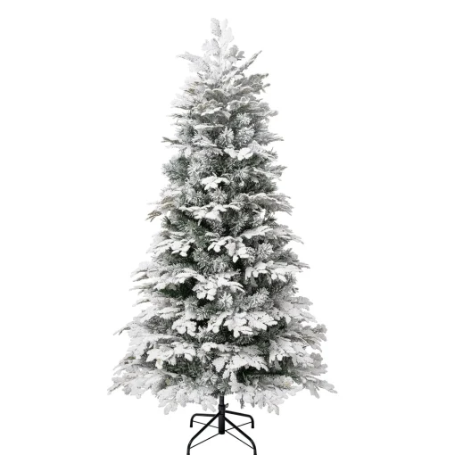 Full-National Tree Company First Traditions Acacius Snowy Christmas Tree, 6 Ft