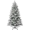 Full-National Tree Company First Traditions Acacius Snowy Christmas Tree With Hinged Branches, 7.5 Ft