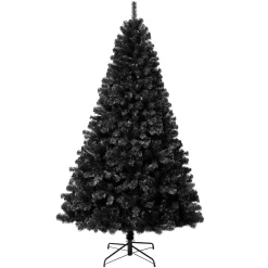 7Ft - 9Ft-National Tree Company First Traditions Color Pop Christmas Tree, Black 7.5 Ft