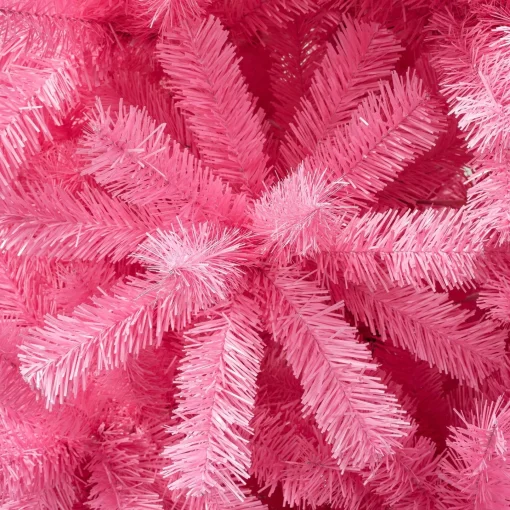 7Ft - 9Ft-National Tree Company First Traditions Color Pop Christmas Tree, Pink, 7.5 Ft