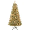 National Tree Company Full^First Traditions Pre-Lit Arcadia Pine Cashmere Christmas Tree, Clear Incandescent Lights, Plug In, 6 Ft