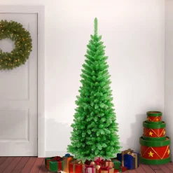 Slim-National Tree Company First Traditions Rowan Pencil Slim Christmas Tree, 6 Ft
