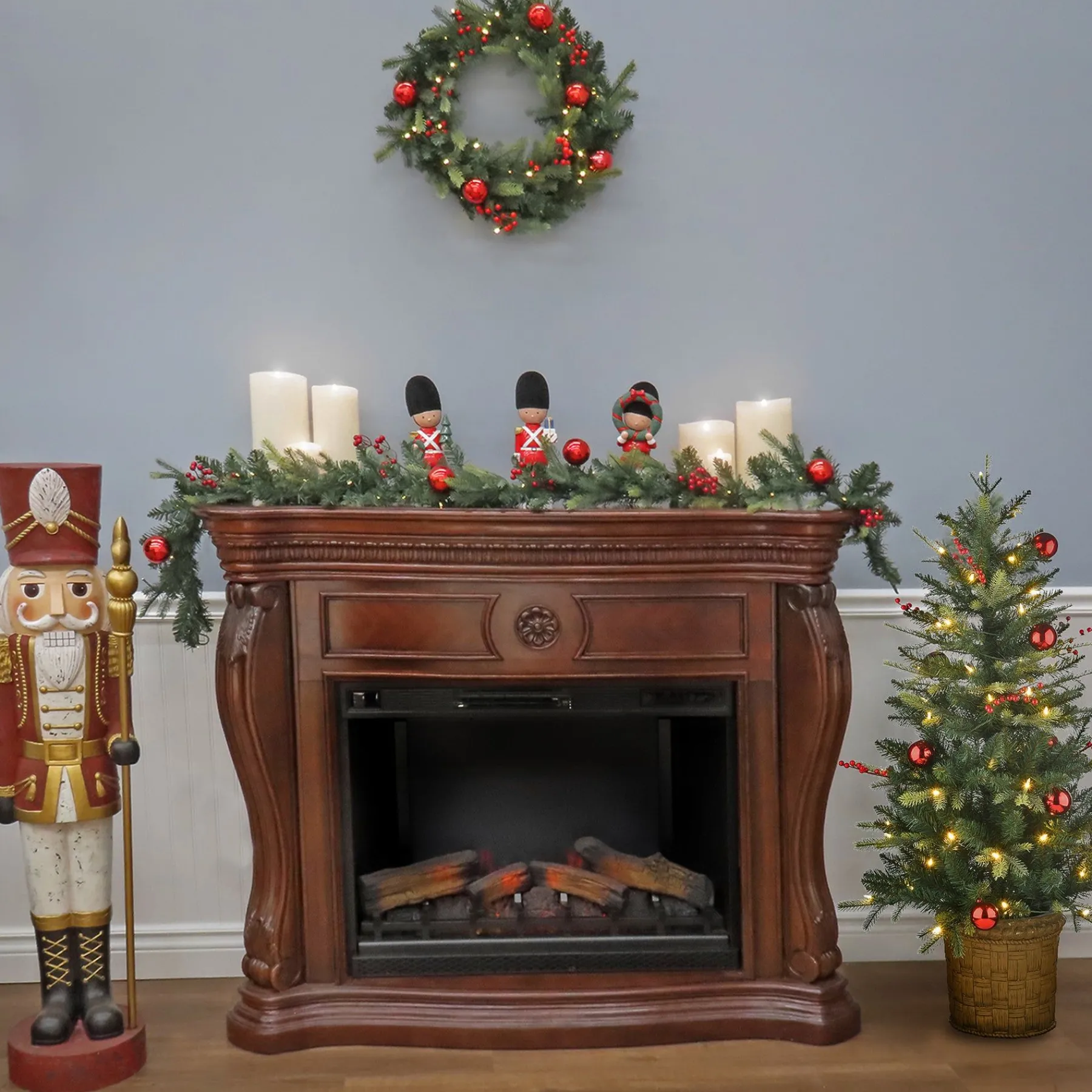 Christmas Bundles-National Tree Company First Traditions Scotch Creek Fir Pre-Lit Assortment