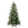 5Ft - 6Ft-National Tree Company First Traditions Virginia Blue Pine Christmas Tree With Hinged Branches, 6 Ft
