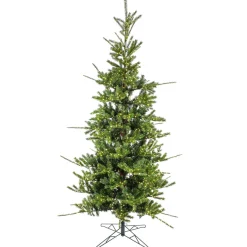 Warm White Led-National Tree Company 10Ft Pre-Lit Artificial Feel Real Lark Pine Medium Hinged Tree, 5320 Warm White Led Rice Lights- Ul