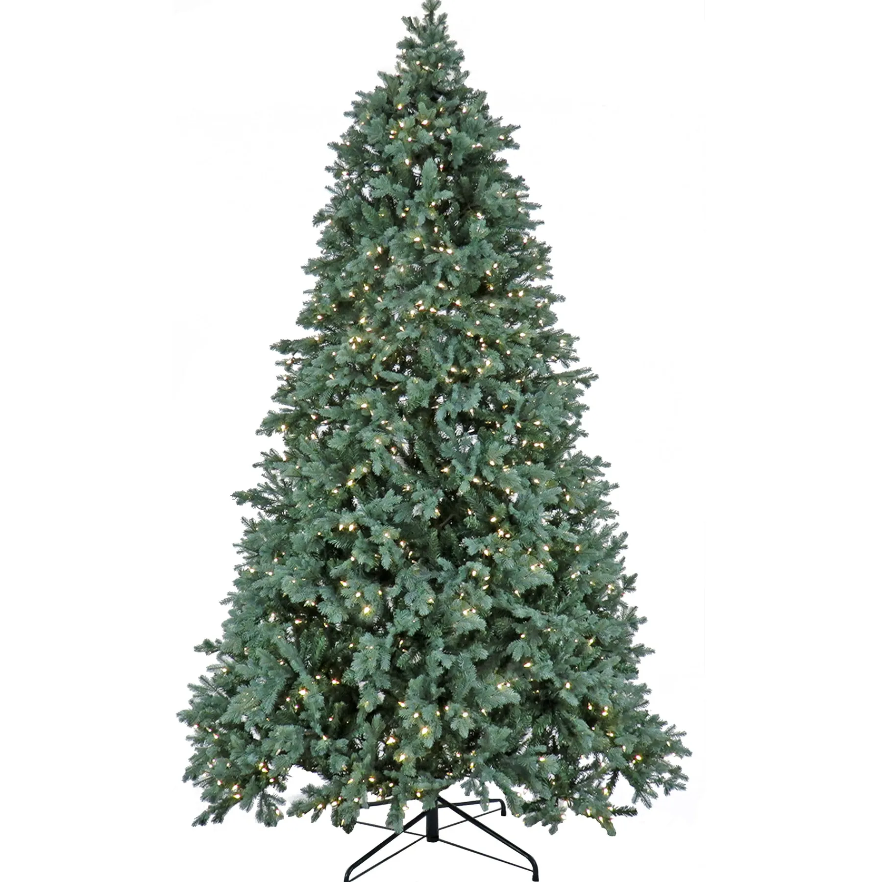 National Tree Company Full^9Ft Pre-Lit Artificial Feel Real® Wellesley Fir Hinged Tree With Powerconnect™, 1250 Dual Color® Led Lights-Ul